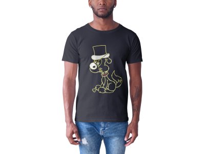 Dog - Line Art for Male - Half Sleeves T-shirt