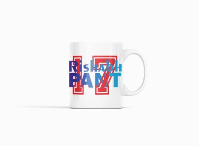 Rishabh Pant, 17 (BG Red, Blue) - IPL designed Mugs for Cricket lovers