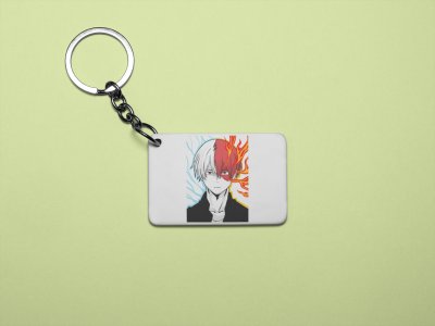 Shoto Todoroki - Printed acrylic animated Keychain(Pack Of 2)