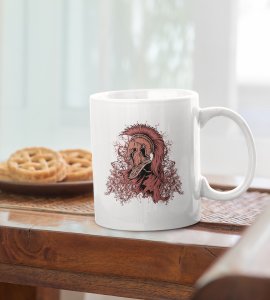 Old European Head Shield-Printed Coffee Mugs