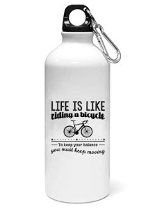 Life is like - Sipper bottle of illustration designs