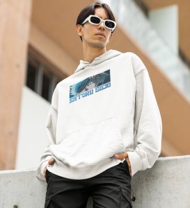 Playful Eye Visionary Power Cotton White Hoodie for Men