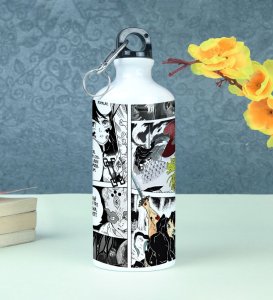 Hashira Showdown Muichiro vs Gyokko Manga Printed Sipper Bottles