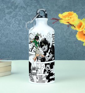 The Power of Hard Work and Dedication in This Unique Manga Printed Sipper Bottle