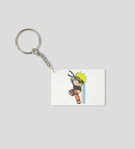 Naruto Rasengan Power  Printed White Anime Keychains Pack Of 2