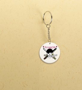 The Jolly Roger's Symbol Anime Printed Round Keychains Pack of 2