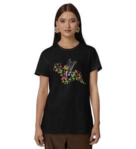 Rhythm and Wings: Sound Explosion Graphic Printed White T-Shirt